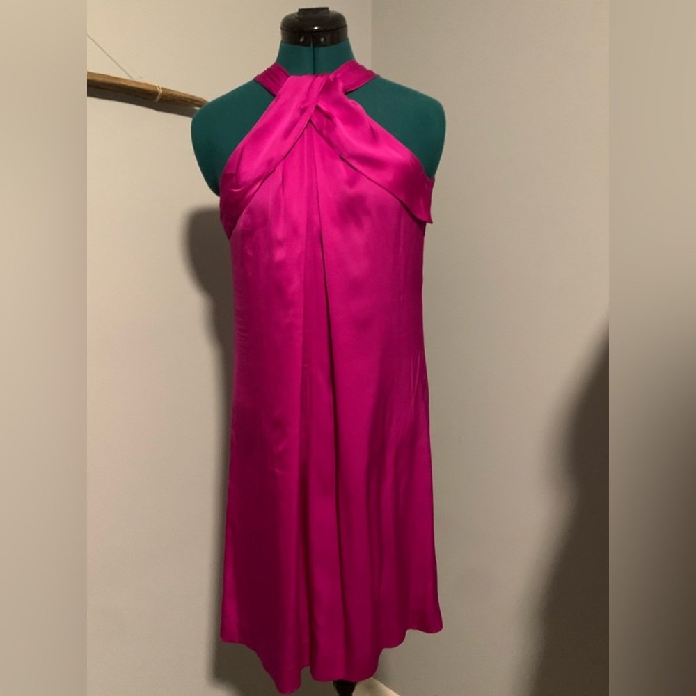 Banana Republic Silk Halter Sheath Cocktail Dress